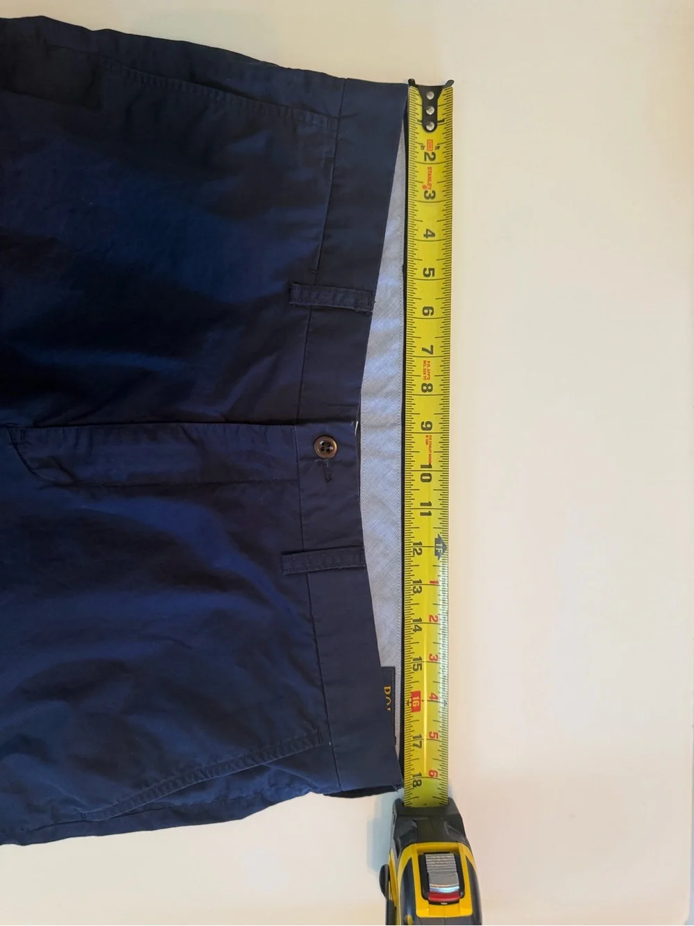 Polo Ralph Lauren Navy Flat-Front Men’s Cotton Golf Chino Shorts W35 10” Inseam